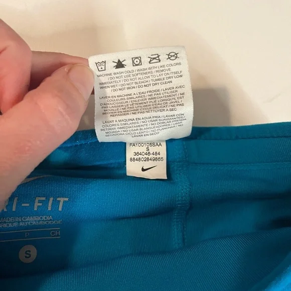 Nike Dri-Fit Skort Blue Sports Skirt with Drawstring - Picture 7 of 14